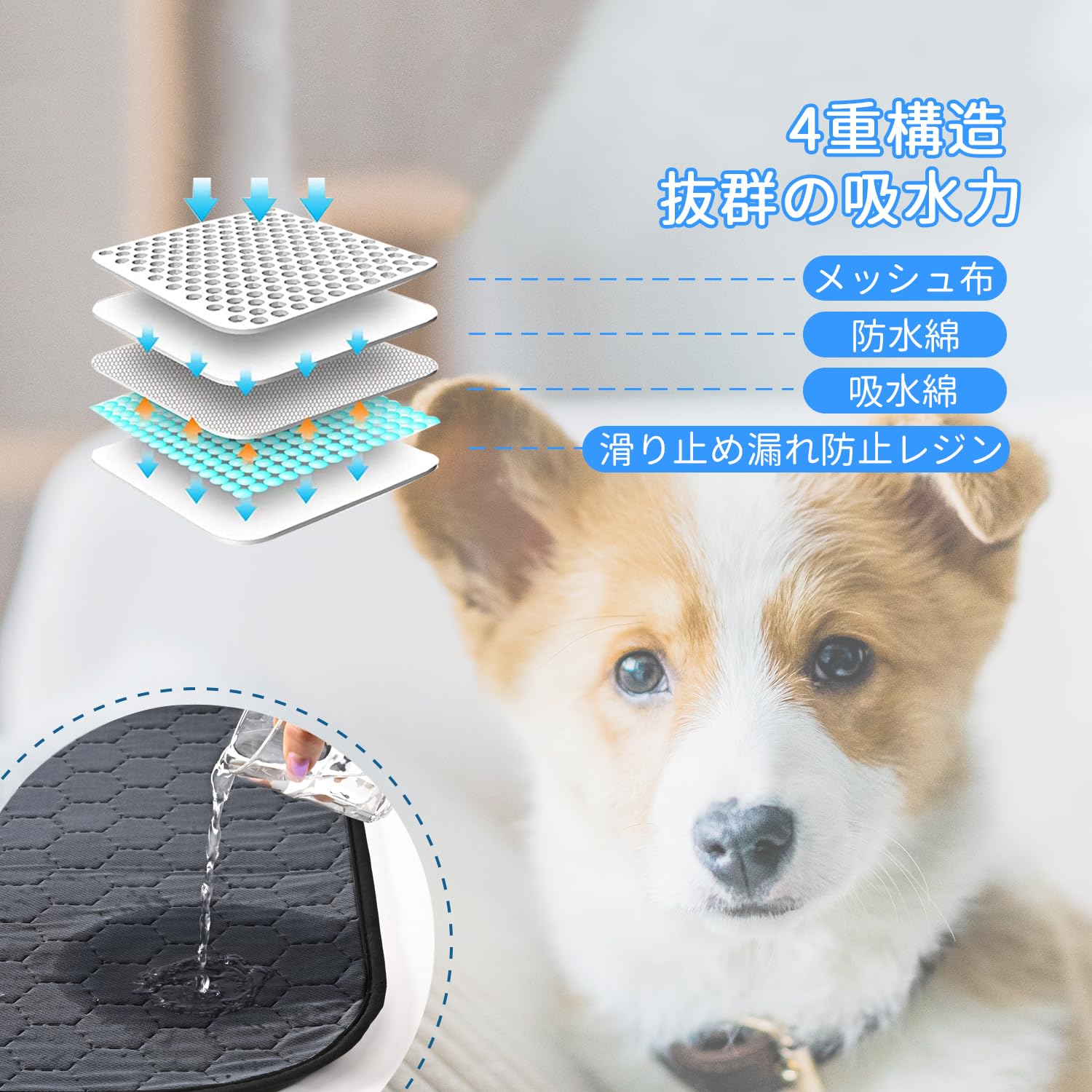 Amazon.co.jp: STVICTORY ペットシーツ 洗える 犬 猫 ペット用